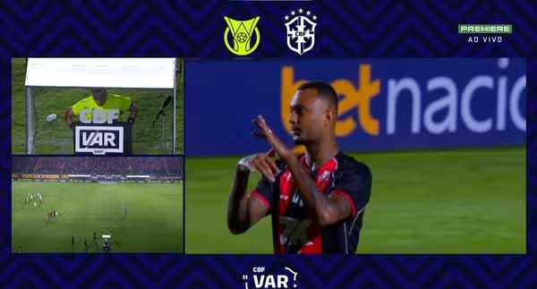 CBF divulga VAR das polêmicas expulsões de Vitória x Palmeiras
